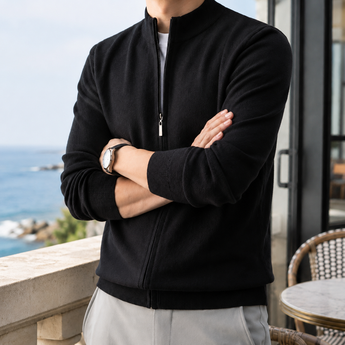 Philip Zip Knit Jacket