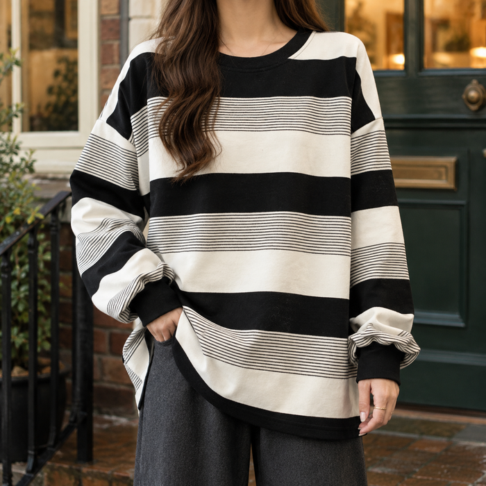 Riley Striped Relaxed Top