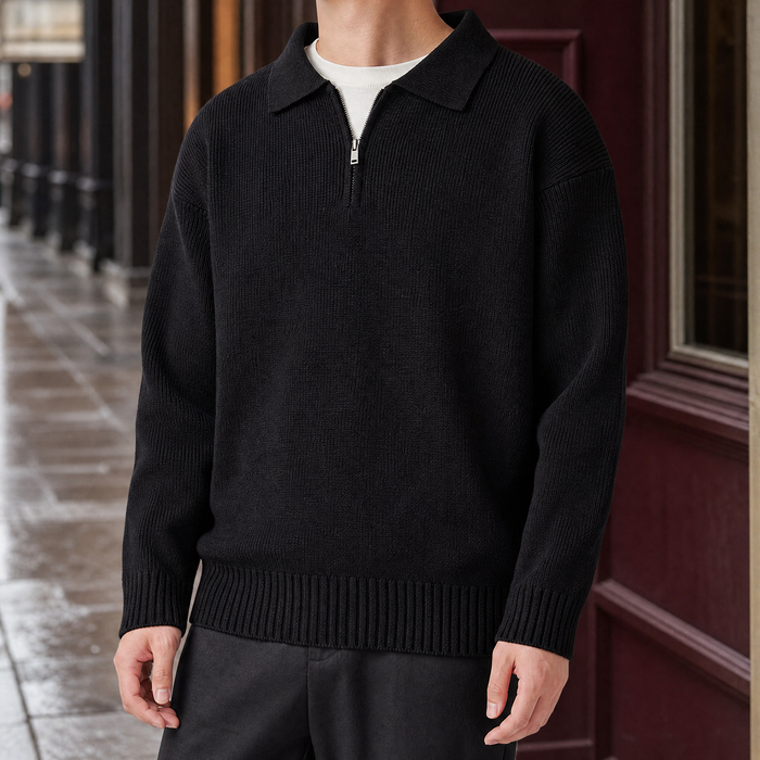 Zephyrin Zip Collar Sweater
