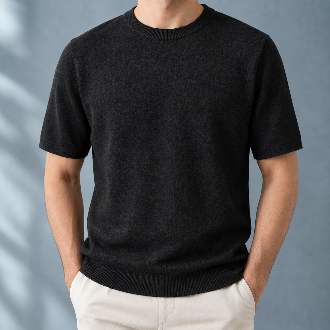 Brannock Crewneck Knit Top - Black