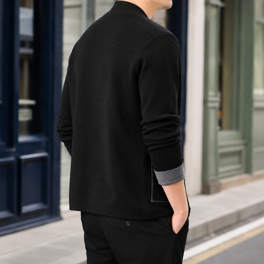 Vaughn Textured Jacket - Lead Alternate View