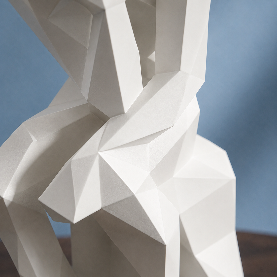 Ellis Polygonal Thinker Statue - Lead Product Detail