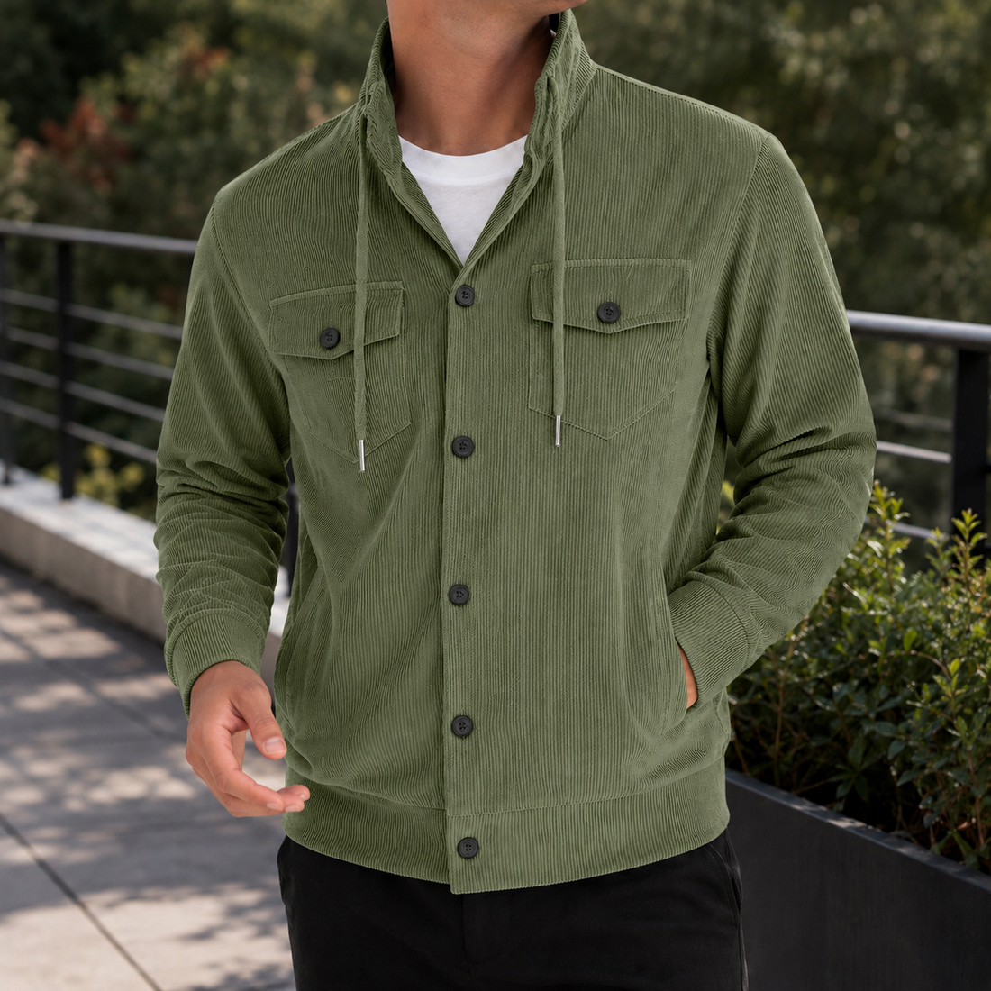 Vincent Corduroy Jacket - Green