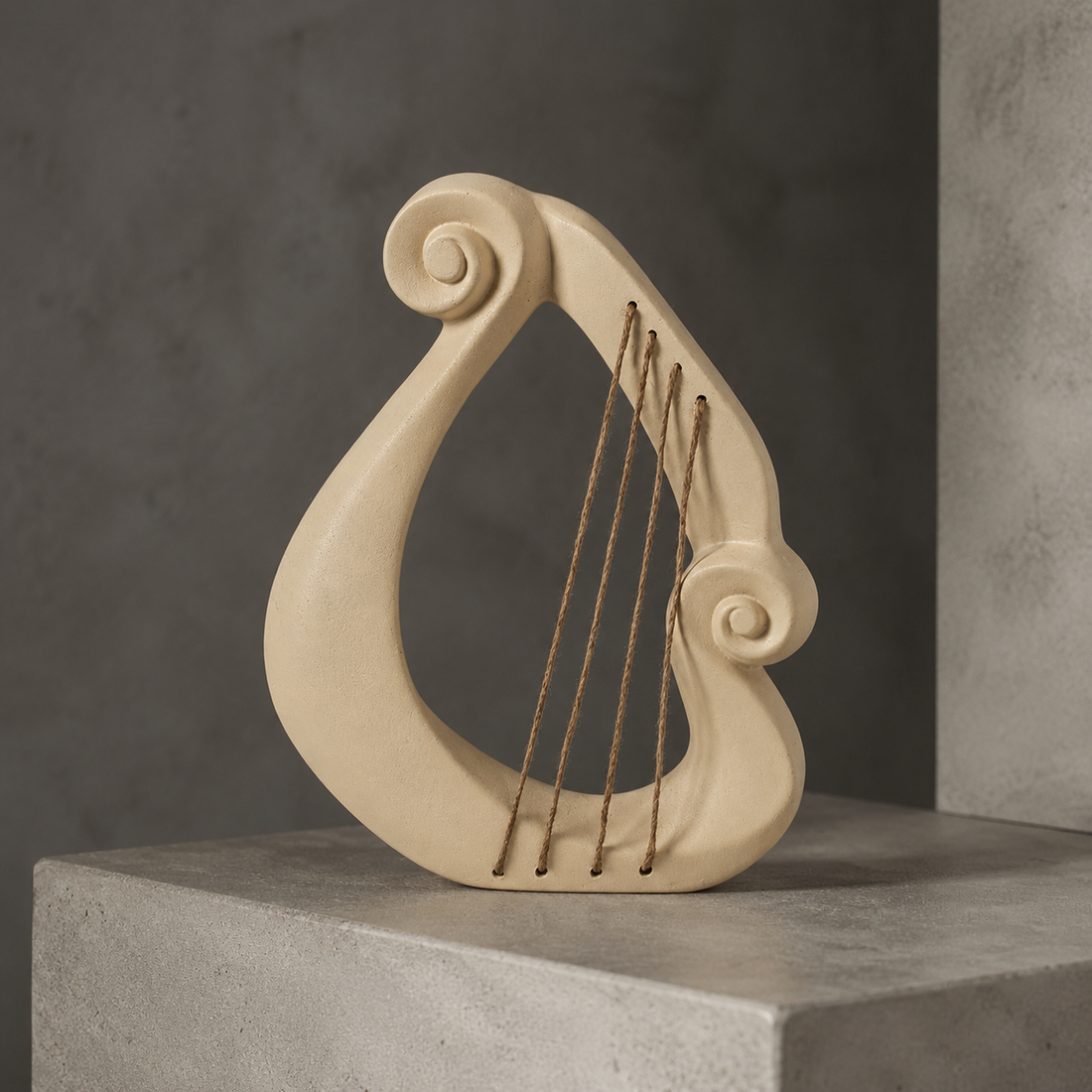 Victor Abstract Harp Ornament - Sz25005/19*5.5*24.5cm