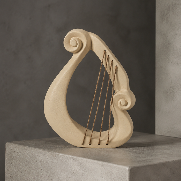 Victor Abstract Harp Ornament