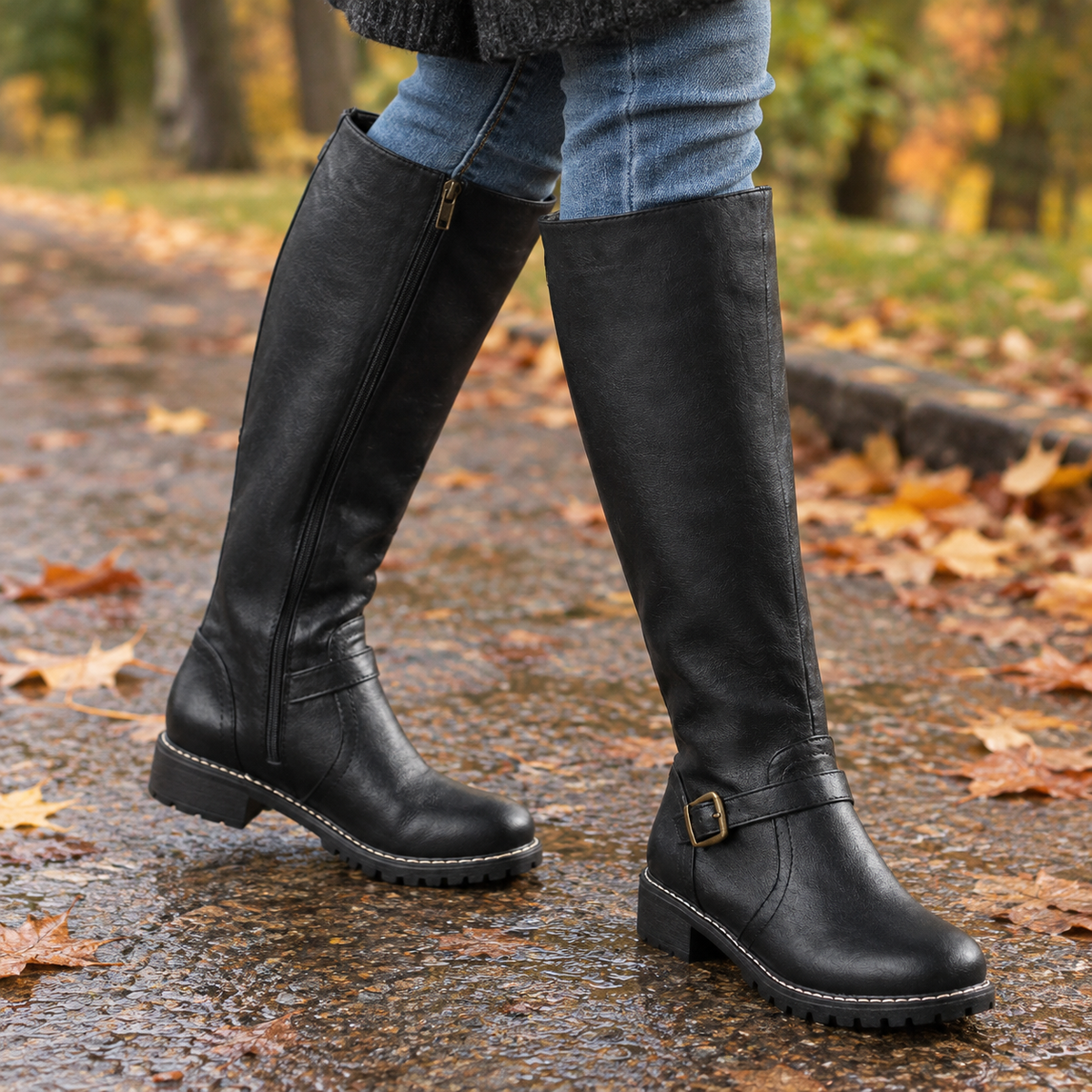 Bevilacqua Buckle Boots - Black
