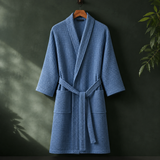 Keaton Waffle Robe - Yellow