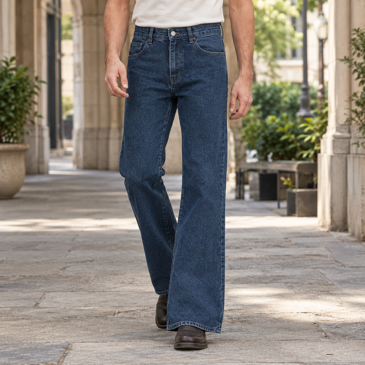 Aaron Flared Jeans - Dark Blue