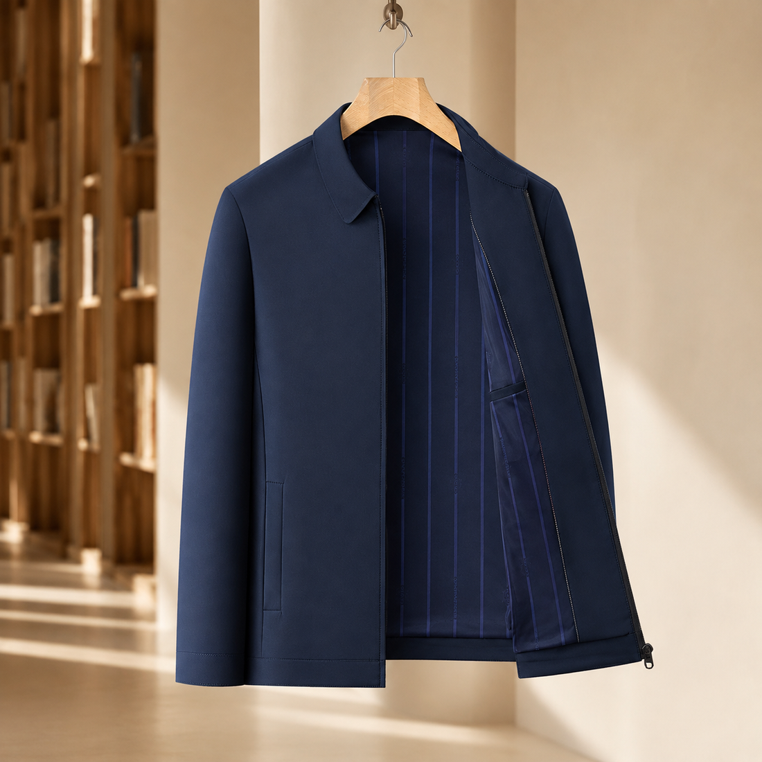 Rafferty Zip Jacket - Navy Blue