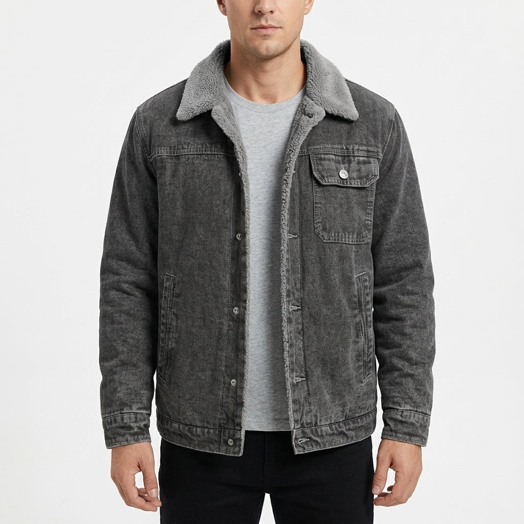 Harlan Fleece Lined Jacket - Gray