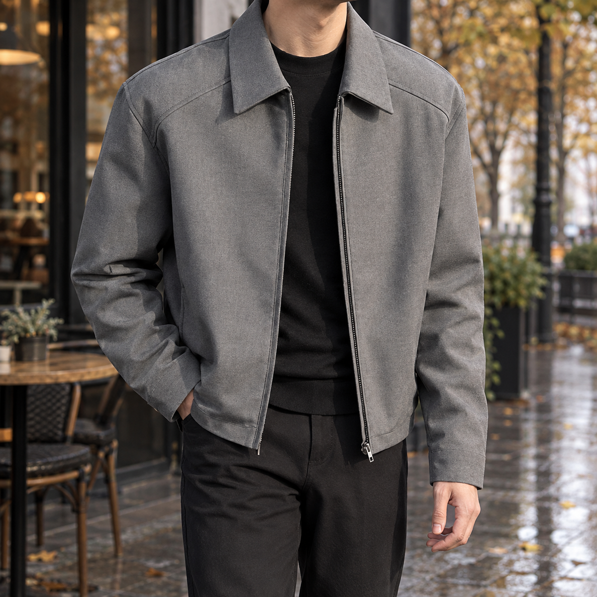 Thomas Zip Jacket - Gray