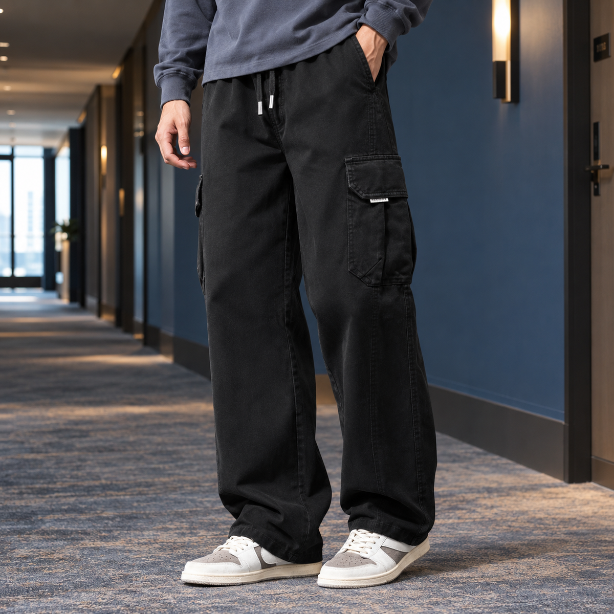 Cooper Wide Leg Pants - Black