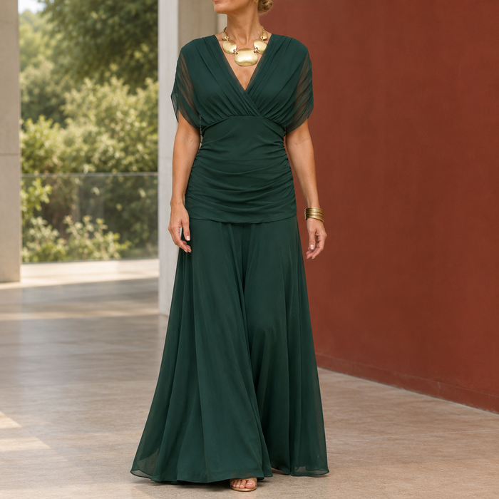 Liora Draped Maxi Dress