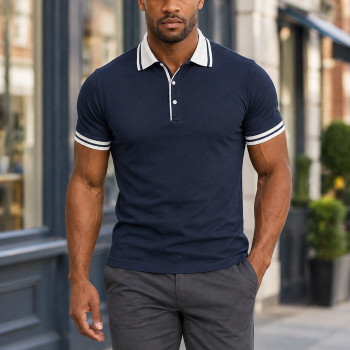 Claude Tipped Polo