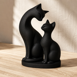 Fabian Modern Cat Sculpture - Black