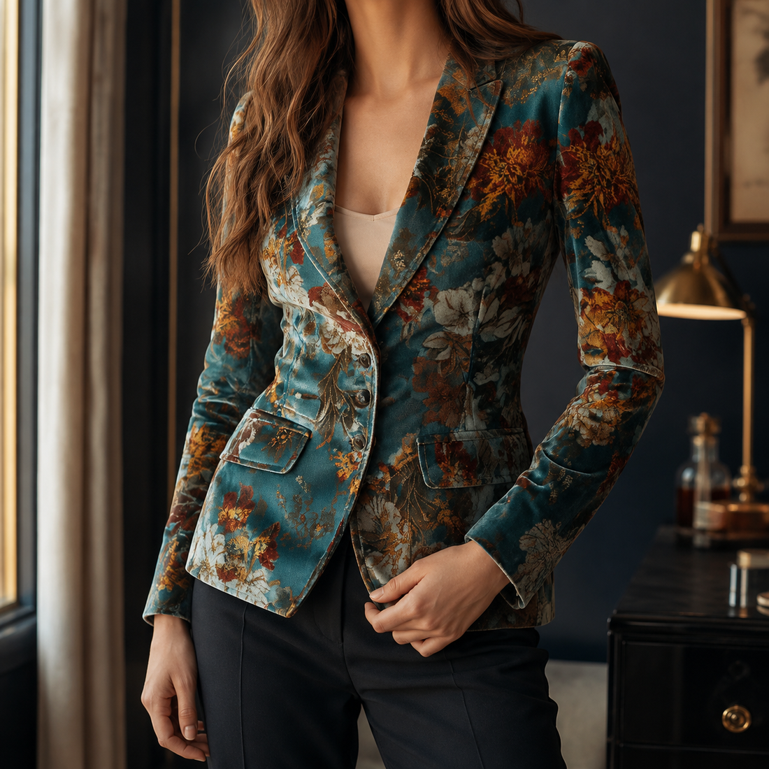 Eleanor Tailored Blazer - Teal