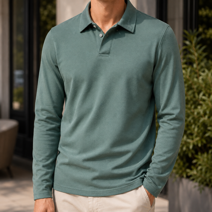 Blaise Long-Sleeve Polo