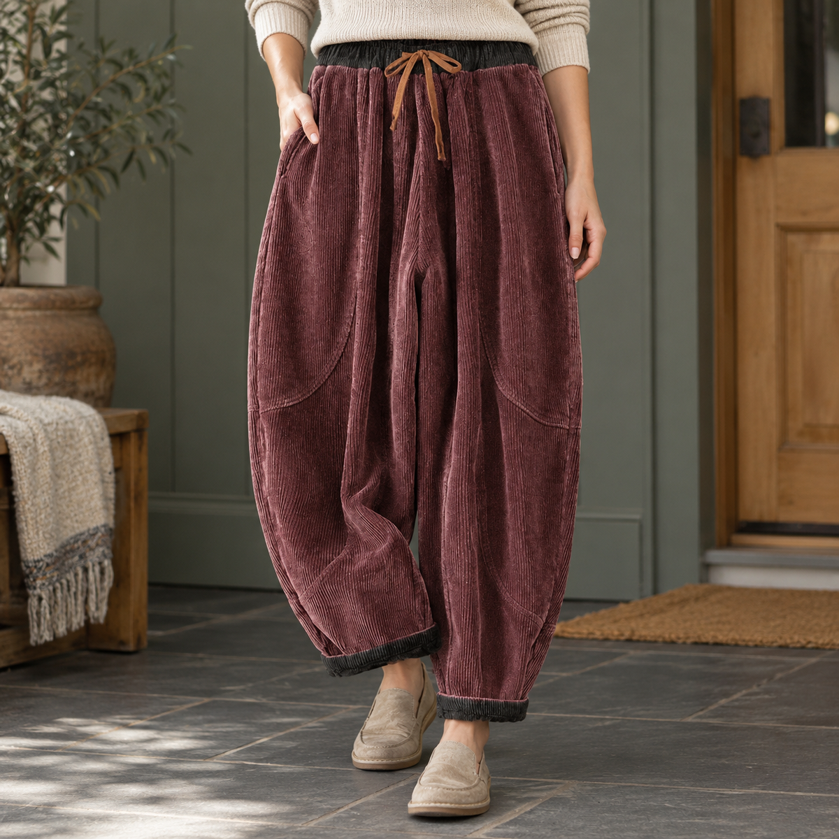 Godiva Harem Pants - Purple