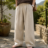Leander Wide Leg Pants - Apricot