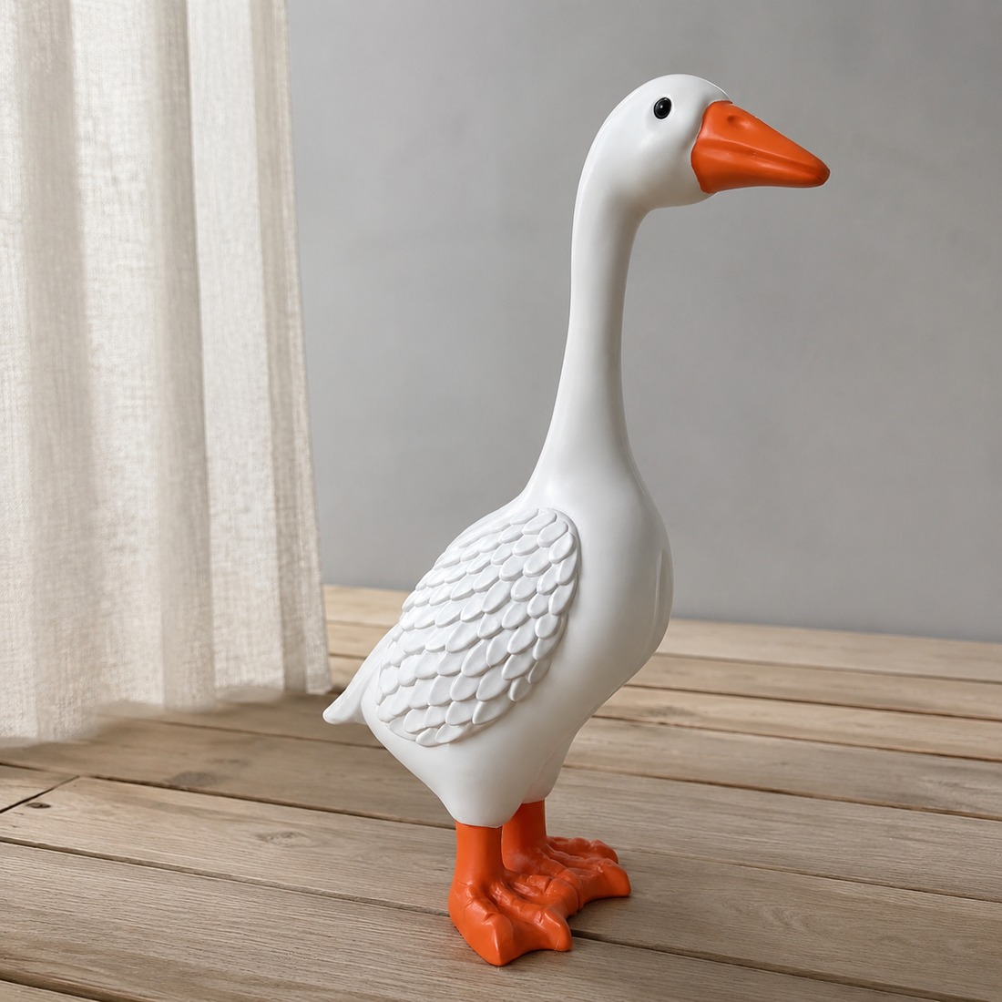 Torin White Goose Statue - Porch Goose Statue Giddy
