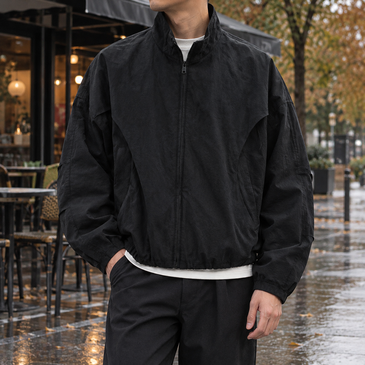 Ronan Flight Jacket - Black