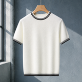 Yannick Textured T-Shirt - White