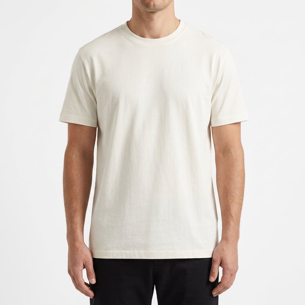 Carter Crewneck T-Shirt - Ivory Veil