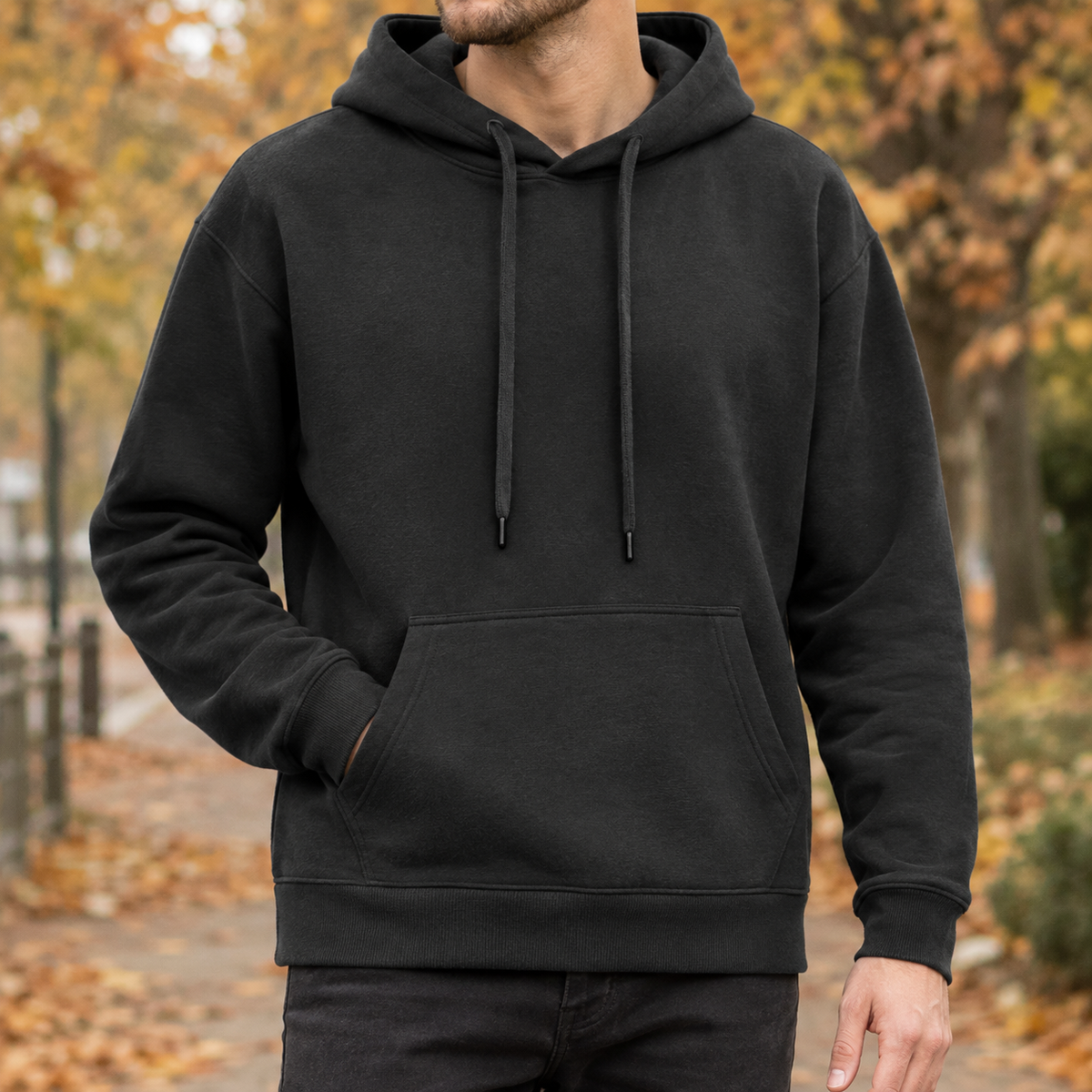 Lucas Relaxed Hoodie - Black