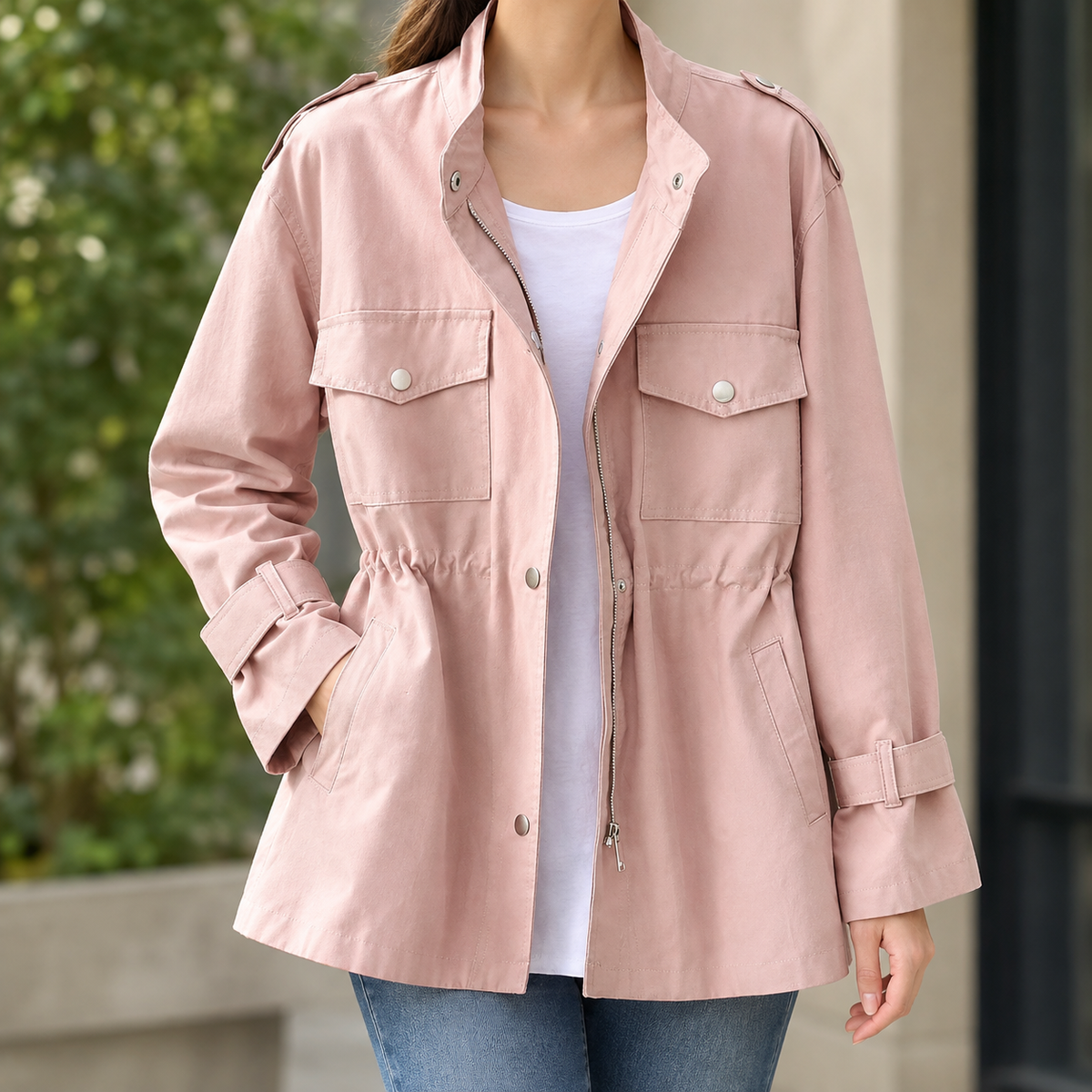 Gabriella Utility Jacket - Pink