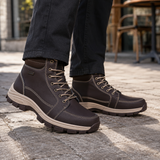 Lorenzo Lace-Up Boots - Dark Brown