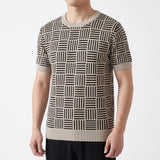 Wyatt Knit Tee - Sandstone Black