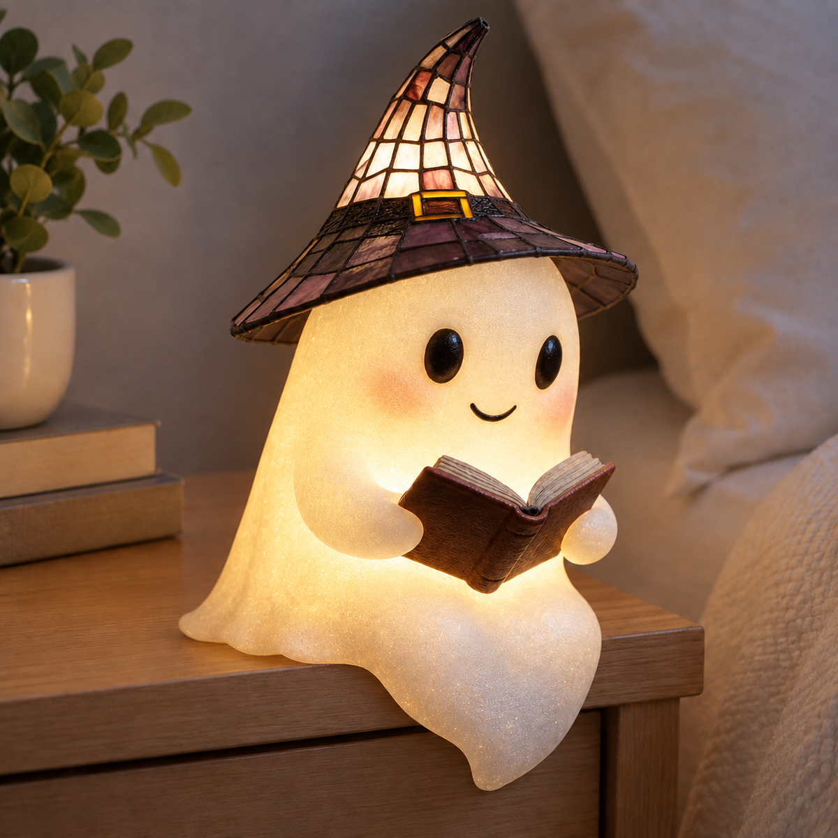 Birchwood Reading Ghost Lamp - Small Witch Hat Lamp