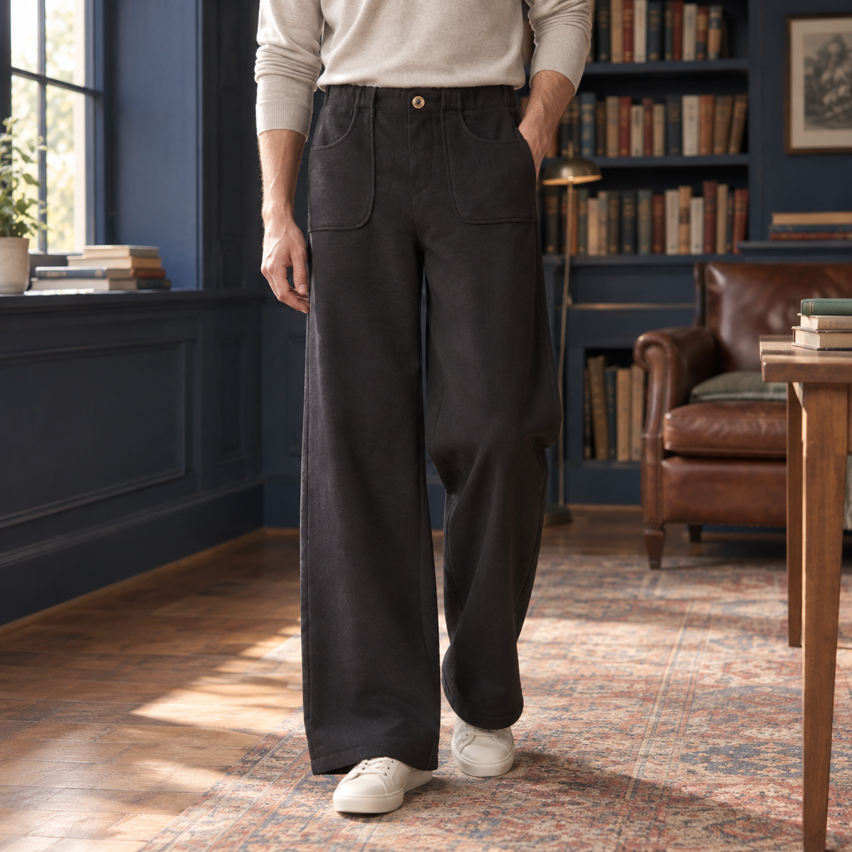 Daniel Wide Leg Pants - Black