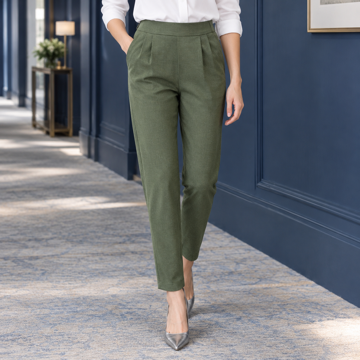 Gemma Tapered Pants - Green