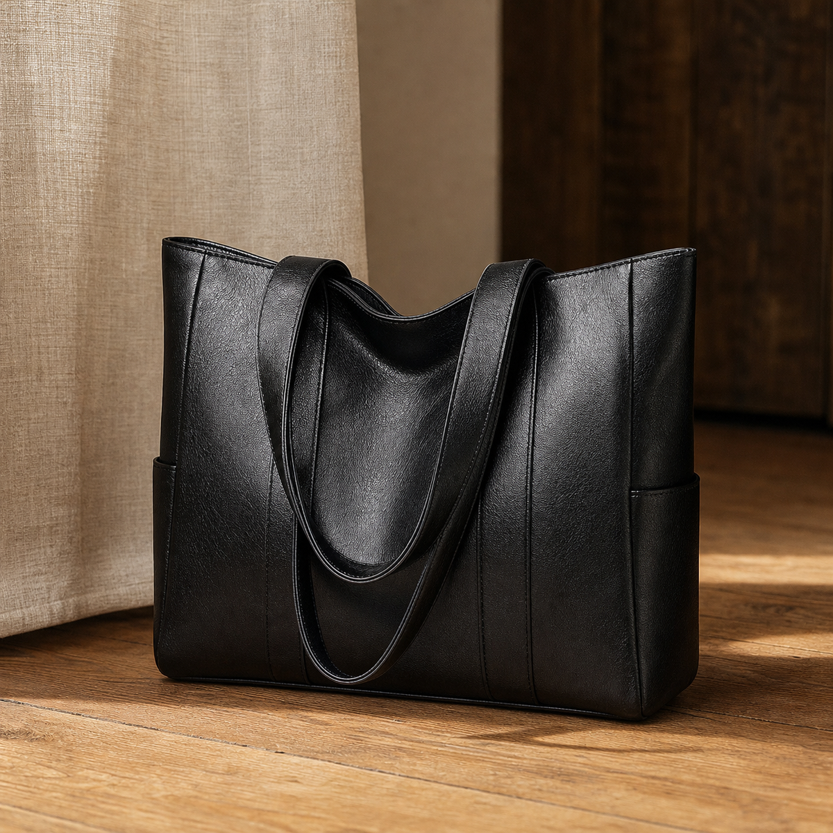Aldobrandi Oversized Tote Bag - Black