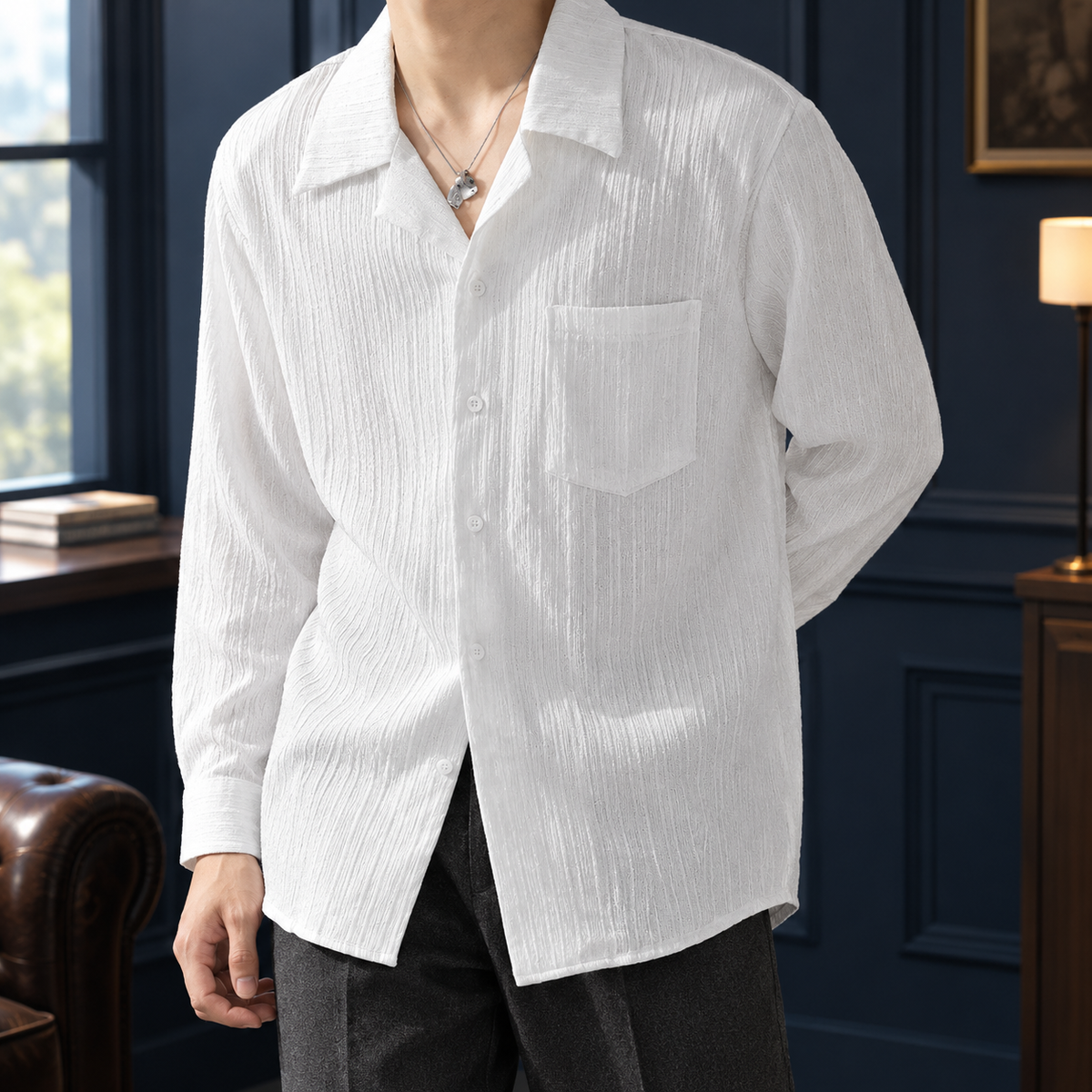 Kasimir Cuban Shirt - White