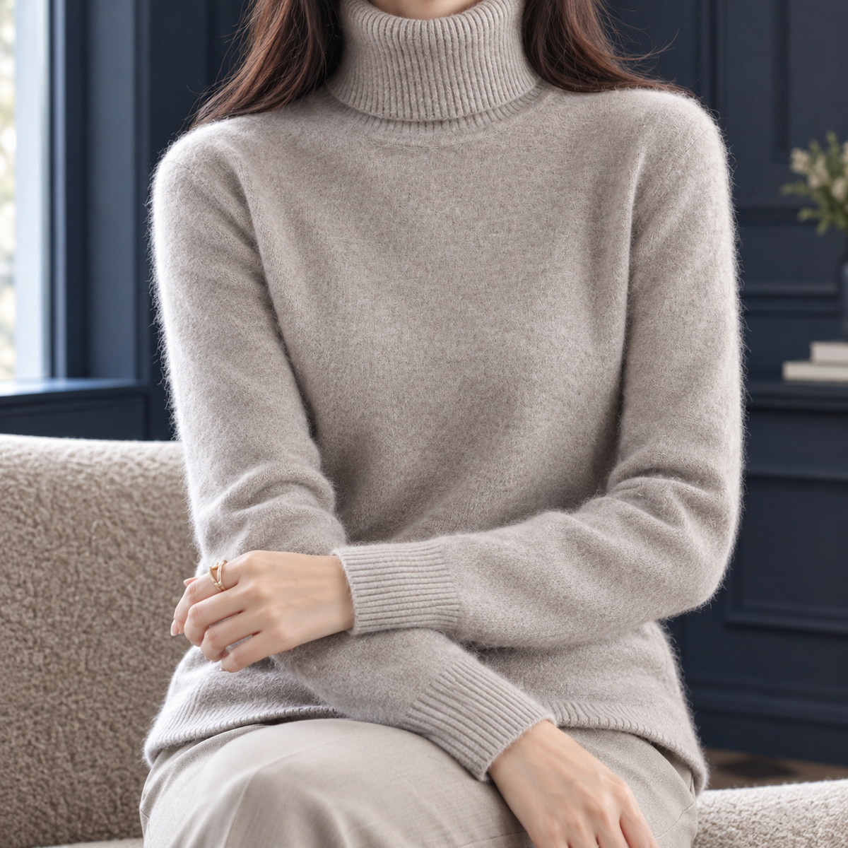 Winifred Cashmere Sweater - Camel