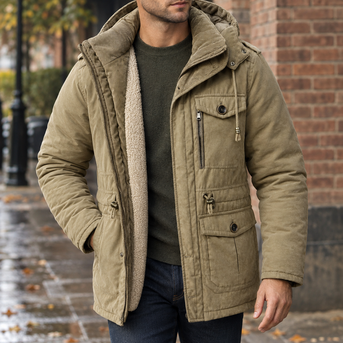Jonas-Stone Utility Jacket - Khaki