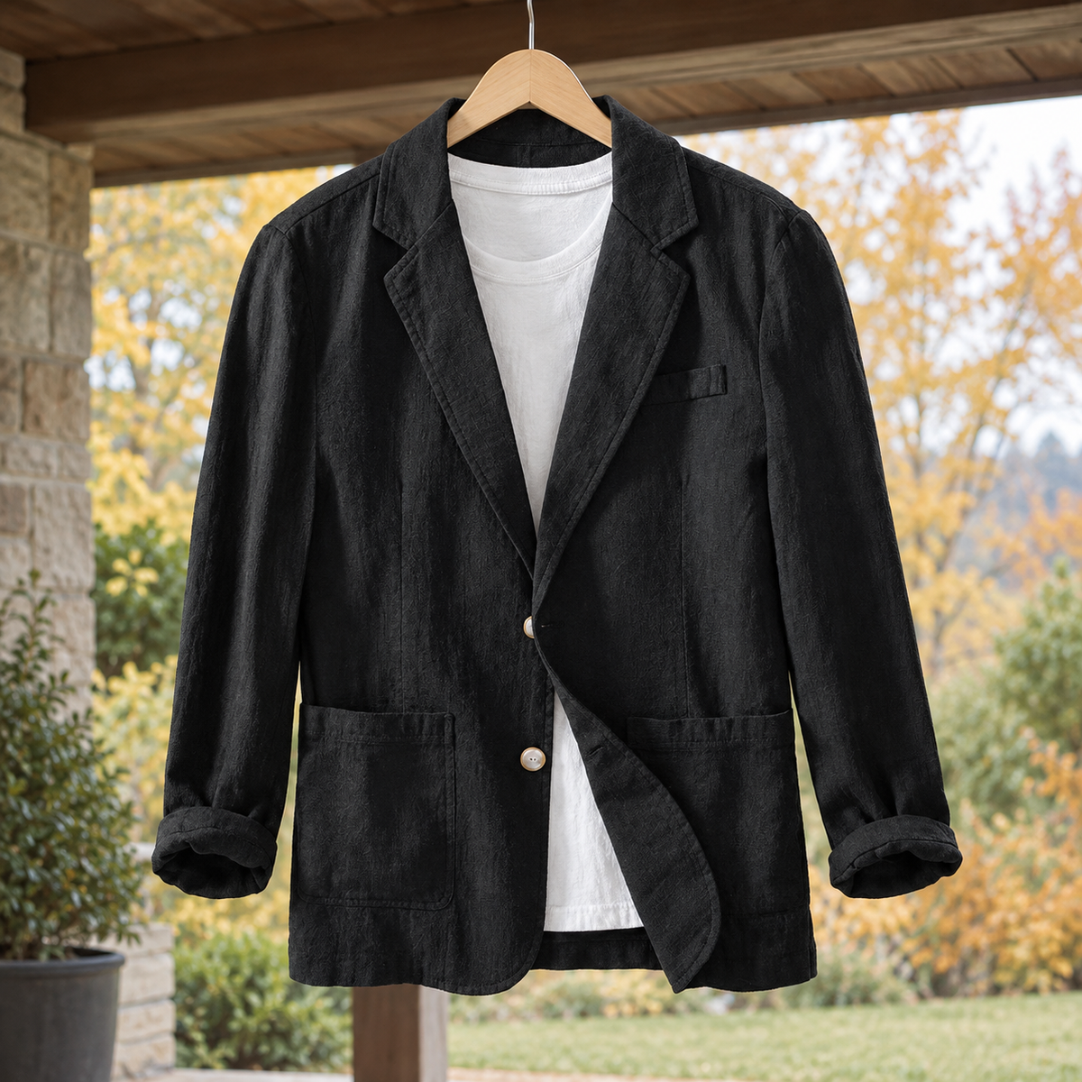 Peregrine Relaxed Blazer - Black