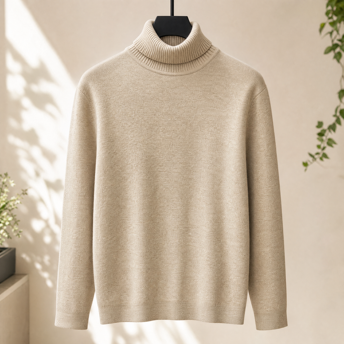 Hubert Turtleneck Sweater - Khaki
