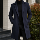 Soren Tailored Overcoat - Navy