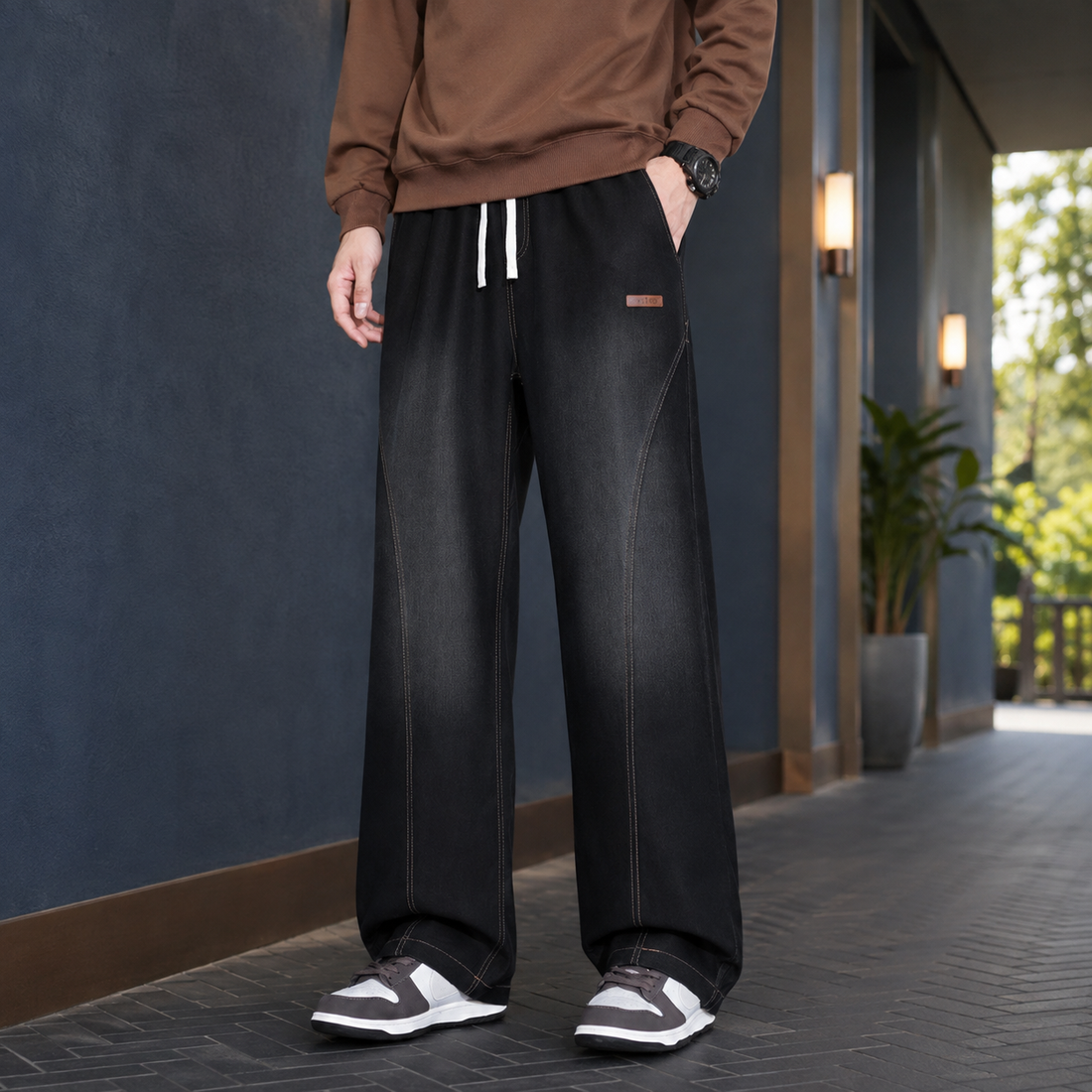 Egon Wide-Leg Pants - Black