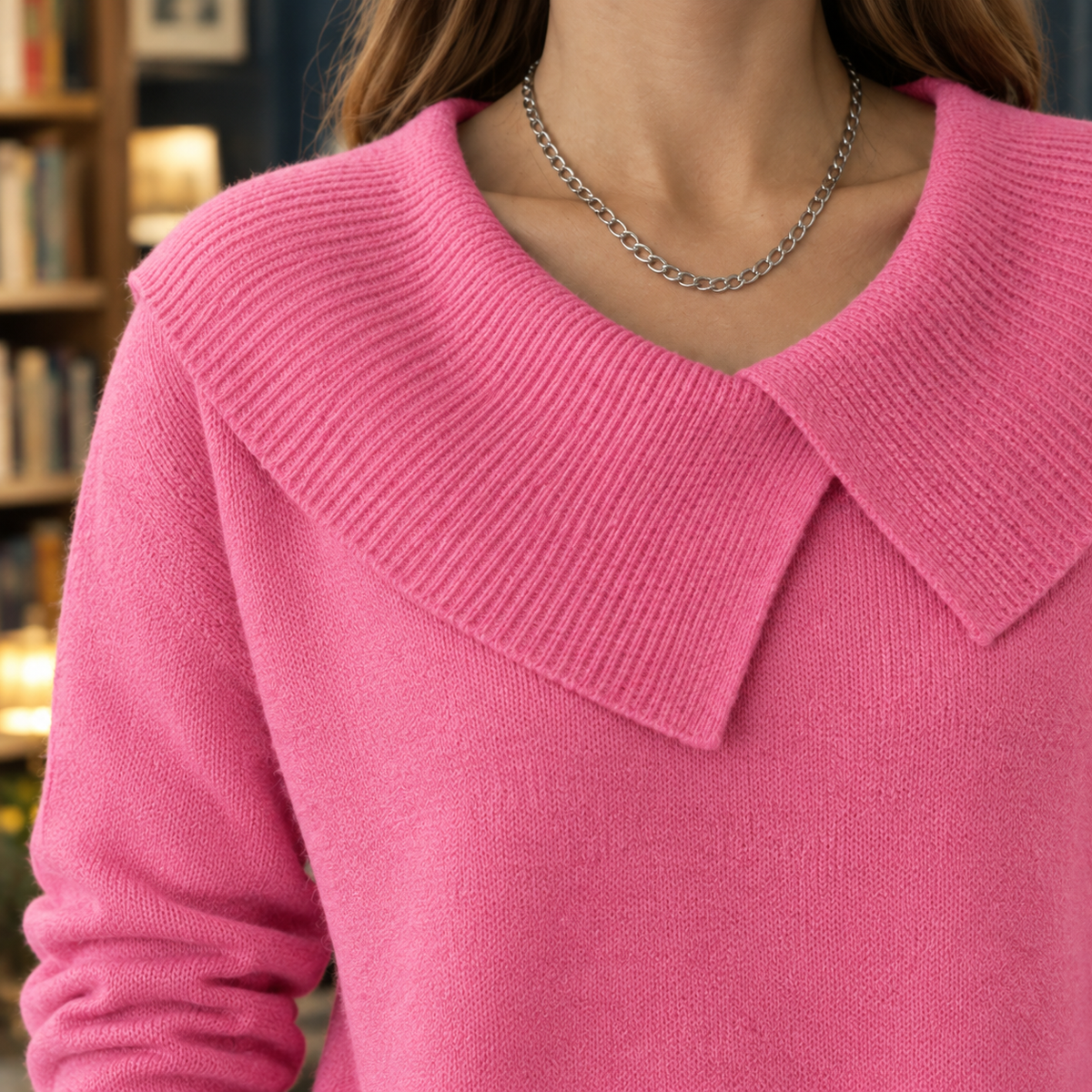Millie Collared Sweater - Lead Product Detail
