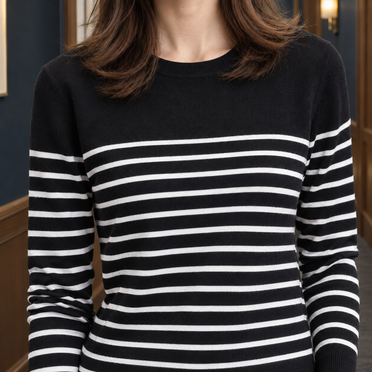 Annabeth Striped Sweater - Lead Product Detail