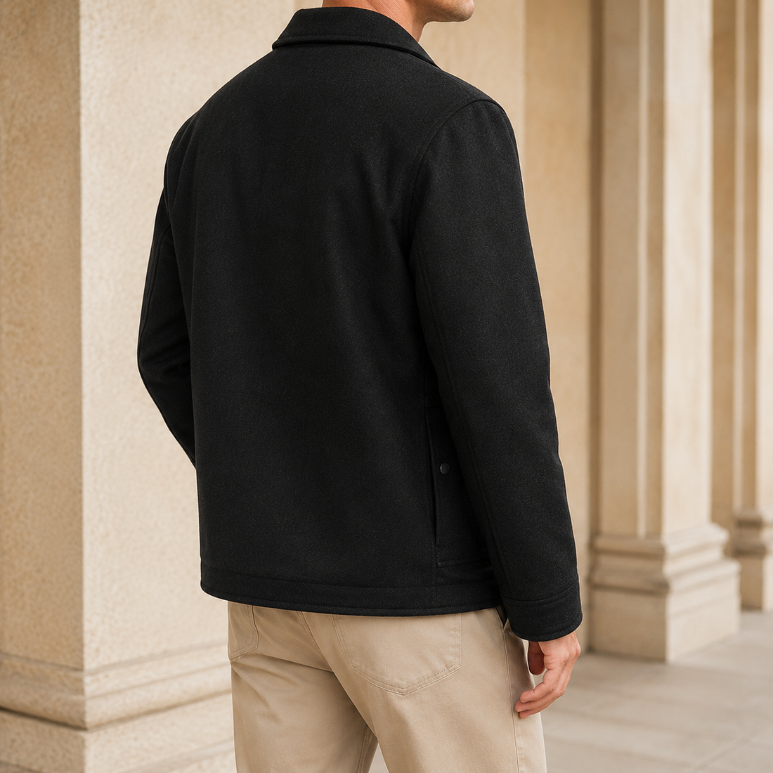 Barnaby Wool Jacket - Lead Alternate View
