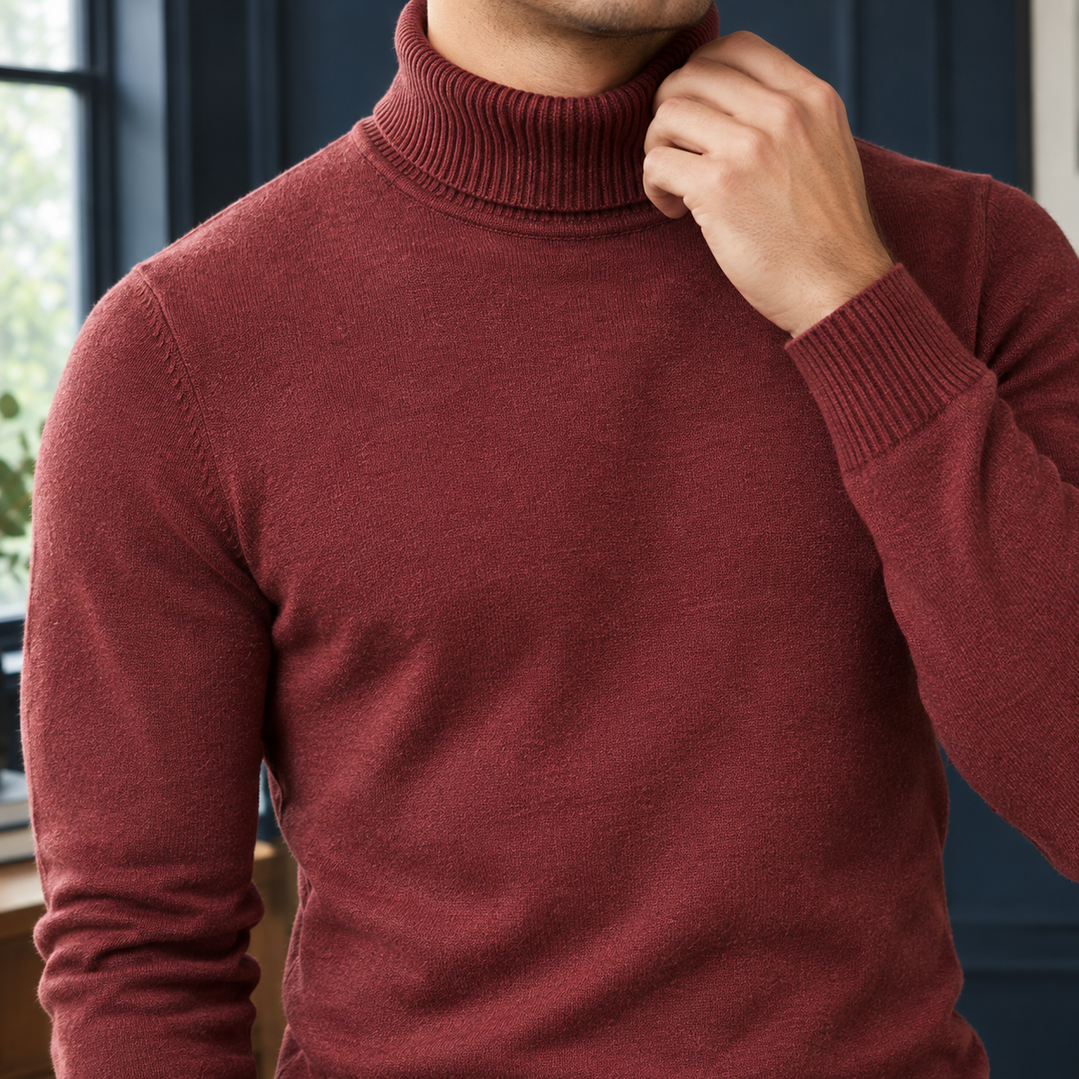 Asher Turtleneck Sweater - Lead Product Detail