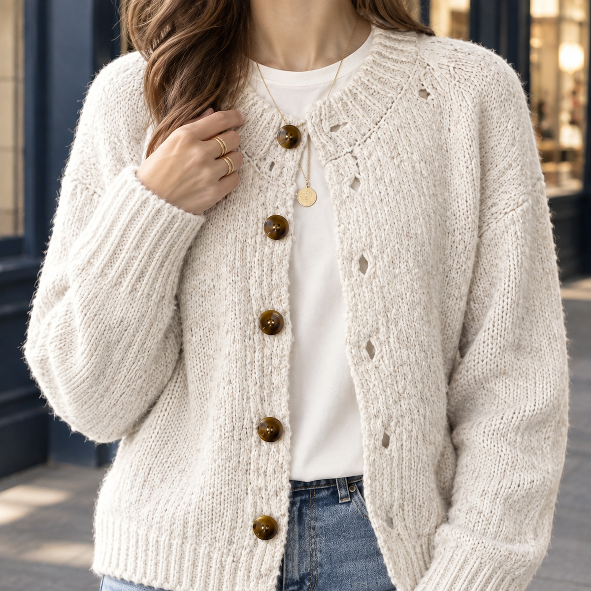 Wendy Textured Cardigan - Lead Product Detail