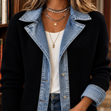 Delphine Denim Trim Jacket - Lead Product Detail