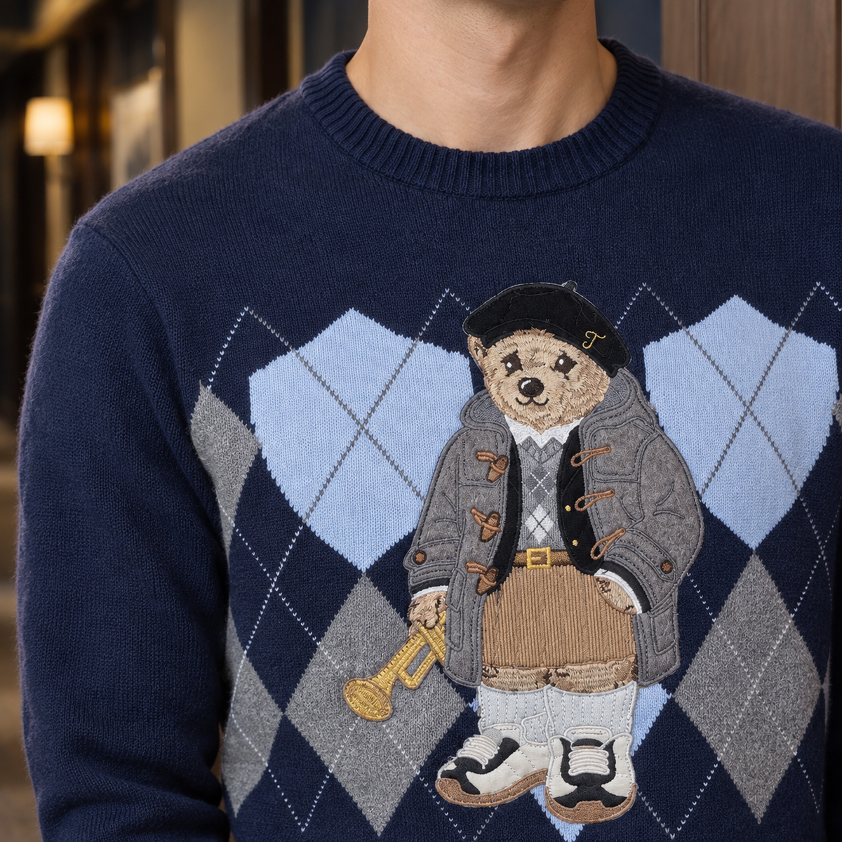 Havelock Argyle Sweater - Lead Product Detail