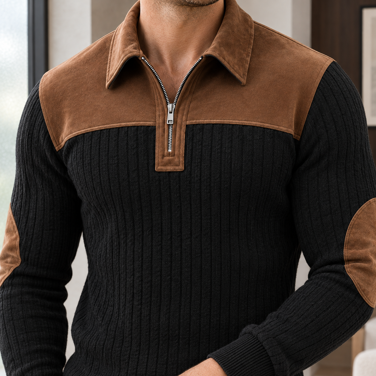 Thibault Quarter Zip Sweater - Lead Product Detail